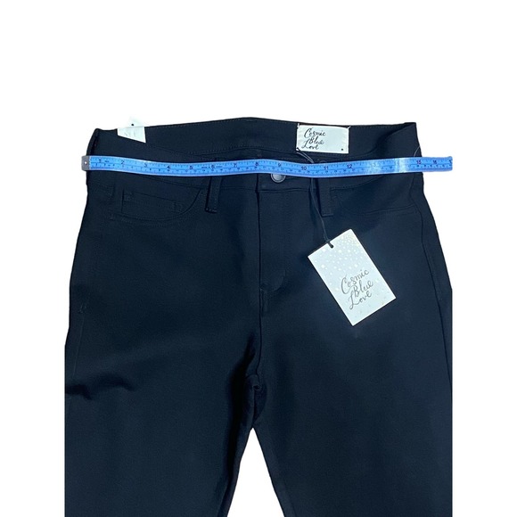 NWT Cosmic Blue Love Women Black Pants Size 6 / 27 - Picture 3 of 7
